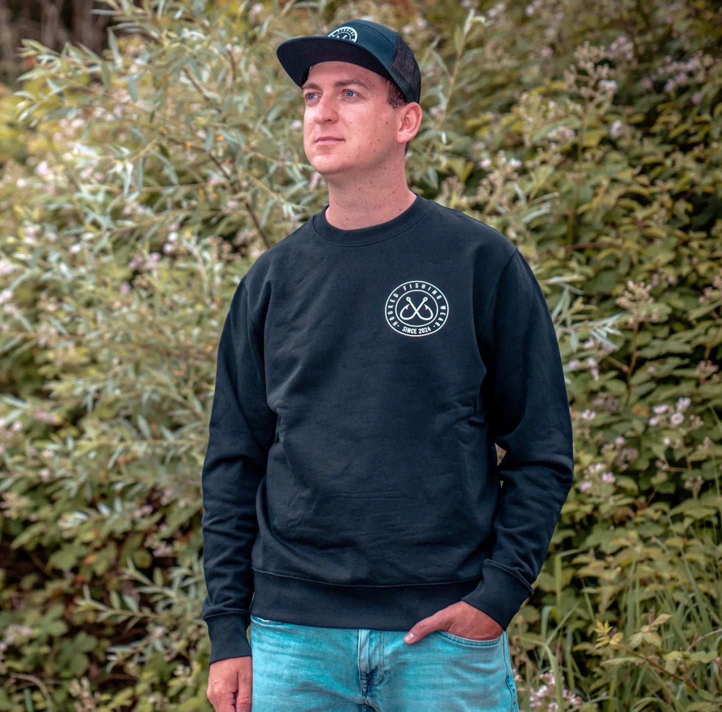 Hooked Fishing Wear Logo Sweatshirt Hooked Fishing Wear